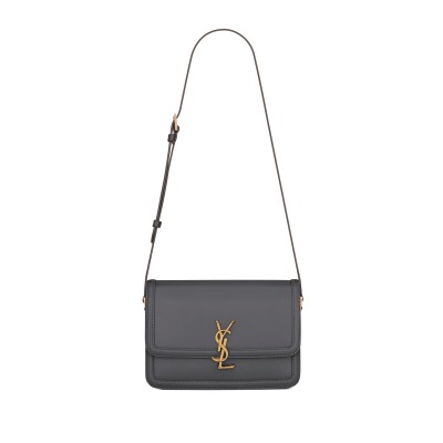 YSL SOLFERINO MEDIUM SATCHEL IN BOX SAINT LAURENT 6343050SX0W1112 (23*16*6cm)